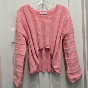 🟢3 for $30🟢American Threads Bright Pink Cropped Sweater
